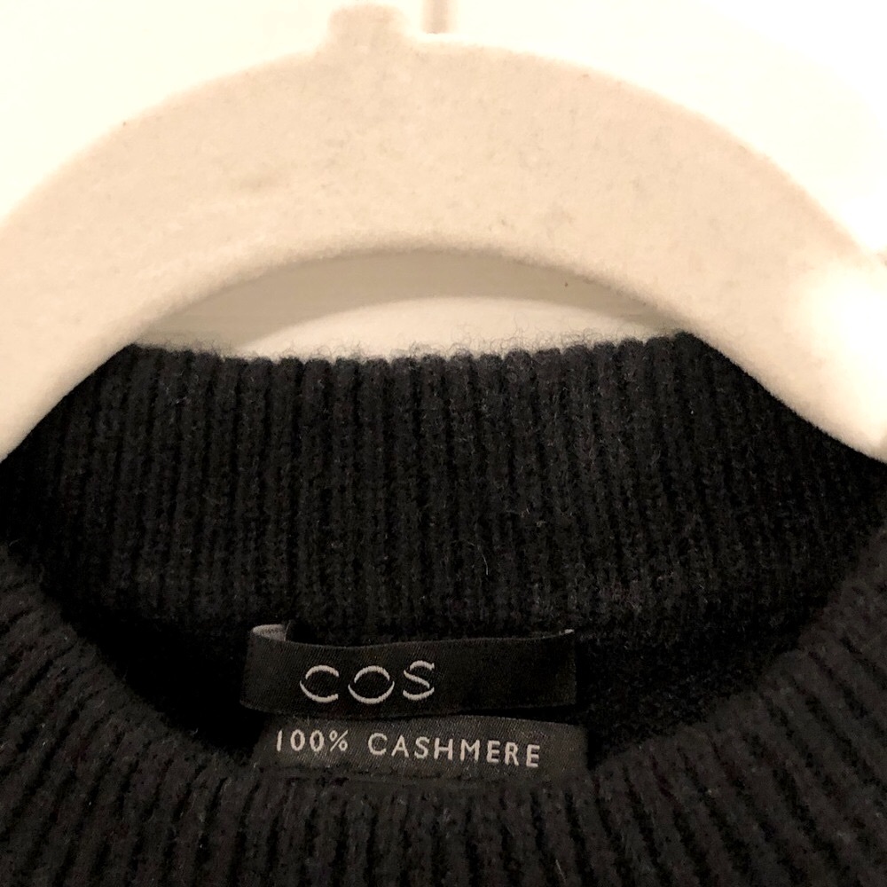 COS Black Cashmere Knitwear Size Small - Picture 4 of 4